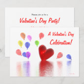 Valentinstag Einladung (Vorne/Hinten)