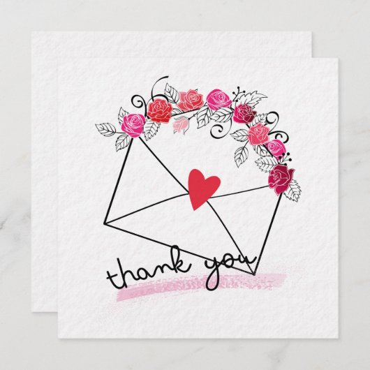 Valentinstag Einladung (Vorne/Hinten)