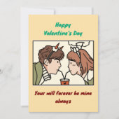 Valentinstag Einladung (Vorderseite)