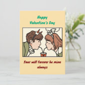 Valentinstag Einladung (Stehend Vorderseite)