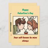 Valentinstag Einladung (Vorne/Hinten)