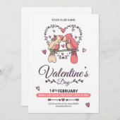 Valentinstag Einladung Flyer (Vorne/Hinten)