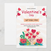 Valentinstag Einladung Flyer (Vorne/Hinten)