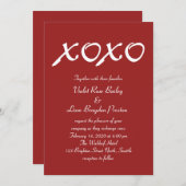 Valentinstag Einladung zur Hochzeit (Vorne/Hinten)