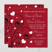 Valentinstag Einladung zur Hochzeit Fotokarten (Vorne/Hinten)