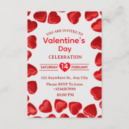 Valentinstag-Einladungskarte Einladung