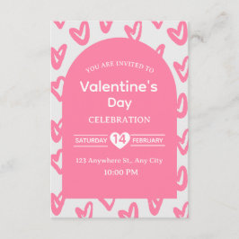 Valentinstag-Einladungskarte Einladung