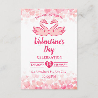 Valentinstag-Einladungskarte Einladung