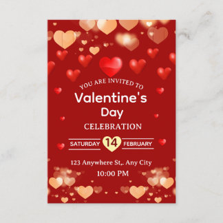 Valentinstag-Einladungskarte Einladung