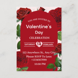 Valentinstag-Einladungskarte Einladung