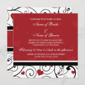 Valentinstag Einladungskarten für Hochzeiten (Vorne/Hinten)