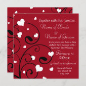 Valentinstag Einladungskarten für Hochzeiten (Vorne/Hinten)