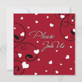 Valentinstag Einladungskarten für Hochzeiten (Rückseite)