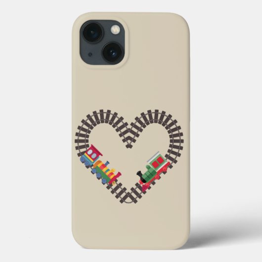 Valentinstag Eisenbahn Herz Case-Mate iPhone Hülle (Rückseite)
