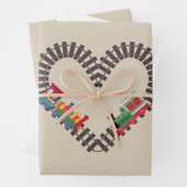 Valentinstag Eisenbahn Herz Geschenkpapier Set (Beispiel)