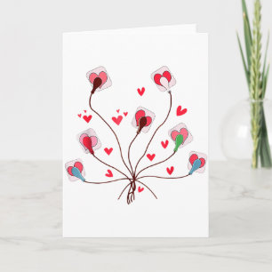 Valentinstag-EKG-Leads-Spickzettel-Telemetrie-Kard Karte