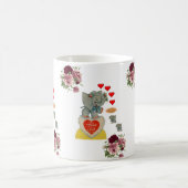 Valentinstag Elefantenflorale Tasse (Mittel)