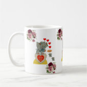 Valentinstag Elefantenflorale Tasse (Links)