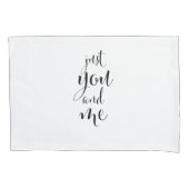Valentinstag Elegante "Just You and Me" Kissenbezug (Vorderseite-Links)