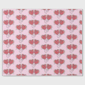 Valentinstag Elegantes Design mit ineinander versc Geschenkpapier (Flach)
