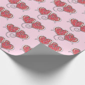 Valentinstag Elegantes Design mit ineinander versc Geschenkpapier (Ecke)
