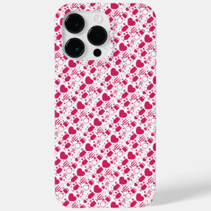 Valentinstag-Elemente Muster Case-Mate iPhone 14 Pro Max Hülle