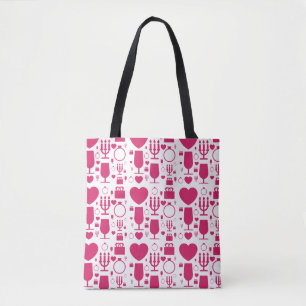 Valentinstag-Elemente-Muster Tasche