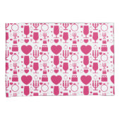 Valentinstag-Elementmuster Kissenbezug (Vorderseite-Rechts)