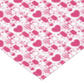 Valentinstag-Elementmuster Tischdecke (Schrägansicht)