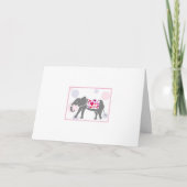 Valentinstag Elephant Feiertagskarte (Vorderseite)