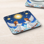 Valentinstag Engel Getränkeuntersetzer (Linke Seite)