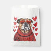 Valentinstag English Bulldog Geschenktütchen (Vorderseite)
