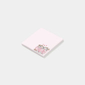 Valentinstag English Bulldog Post-it Klebezettel (angewinkelt)