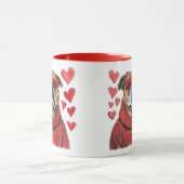 Valentinstag English Bulldog Tasse (Zentrum)
