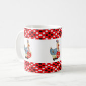 Valentinstag Ente Tasse (Vorderseite Links)