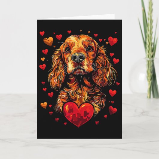 Valentinstag-Er-Spanie-Artwork Karte (Vorderseite)