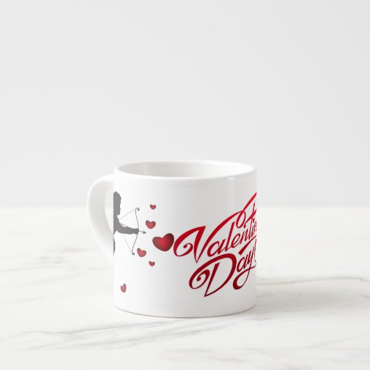 Valentinstag Espressotasse (Vorderseite Links)