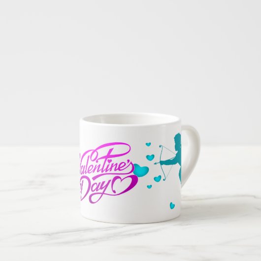 Valentinstag Espressotasse (Vorderseite Rechts)