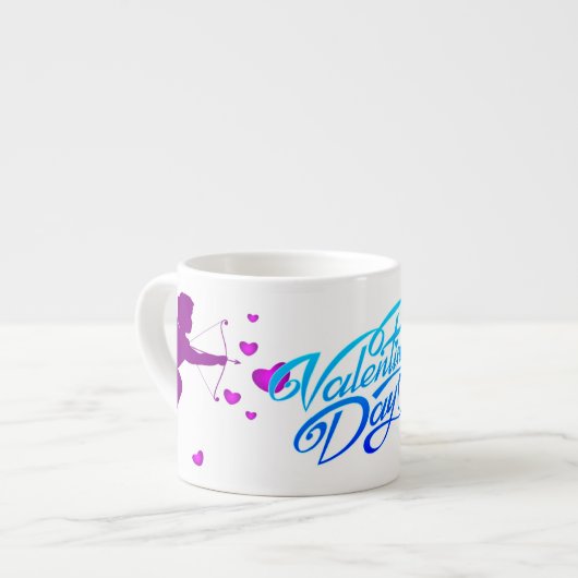 Valentinstag Espressotasse (Vorderseite Links)