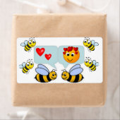 Valentinstag-Etiketten Bumblebee (Insitu)