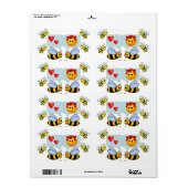 Valentinstag-Etiketten Bumblebee (Vorne)