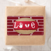 Valentinstag Etiketten Liebe (Insitu)
