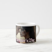 Valentinstag ewiger Leidenschaft Espressotasse (Vorderseite Rechts)