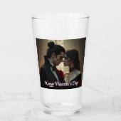 Valentinstag ewiger Leidenschaft Glas (Vorderseite)