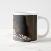 Valentinstag ewiger Leidenschaft Jumbo-Tasse (Rechts)