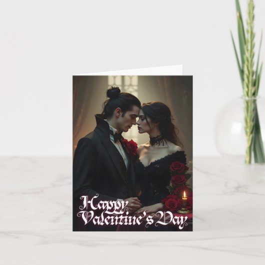 Valentinstag ewiger Leidenschaft Karte (Vorderseite)