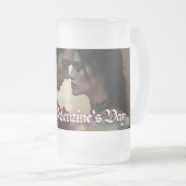 Valentinstag ewiger Leidenschaft Mattglas Bierglas (VorderseiteRechts)