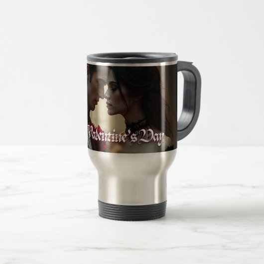 Valentinstag ewiger Leidenschaft Reisebecher (VorderseiteRechts)
