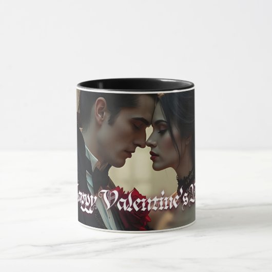 Valentinstag ewiger Leidenschaft Tasse (Zentrum)
