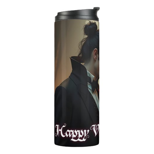 Valentinstag ewiger Leidenschaft Thermosbecher (Nach links gedreht)